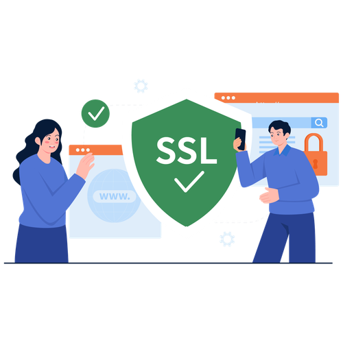 man ensures ssl security